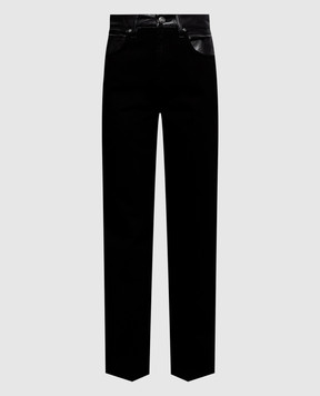AGOLDE Morgan black jeans with inserts A343B1157