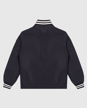 Moncler ENFANT Cemal children's blue reversible down bomber jacket L19541A0001259876