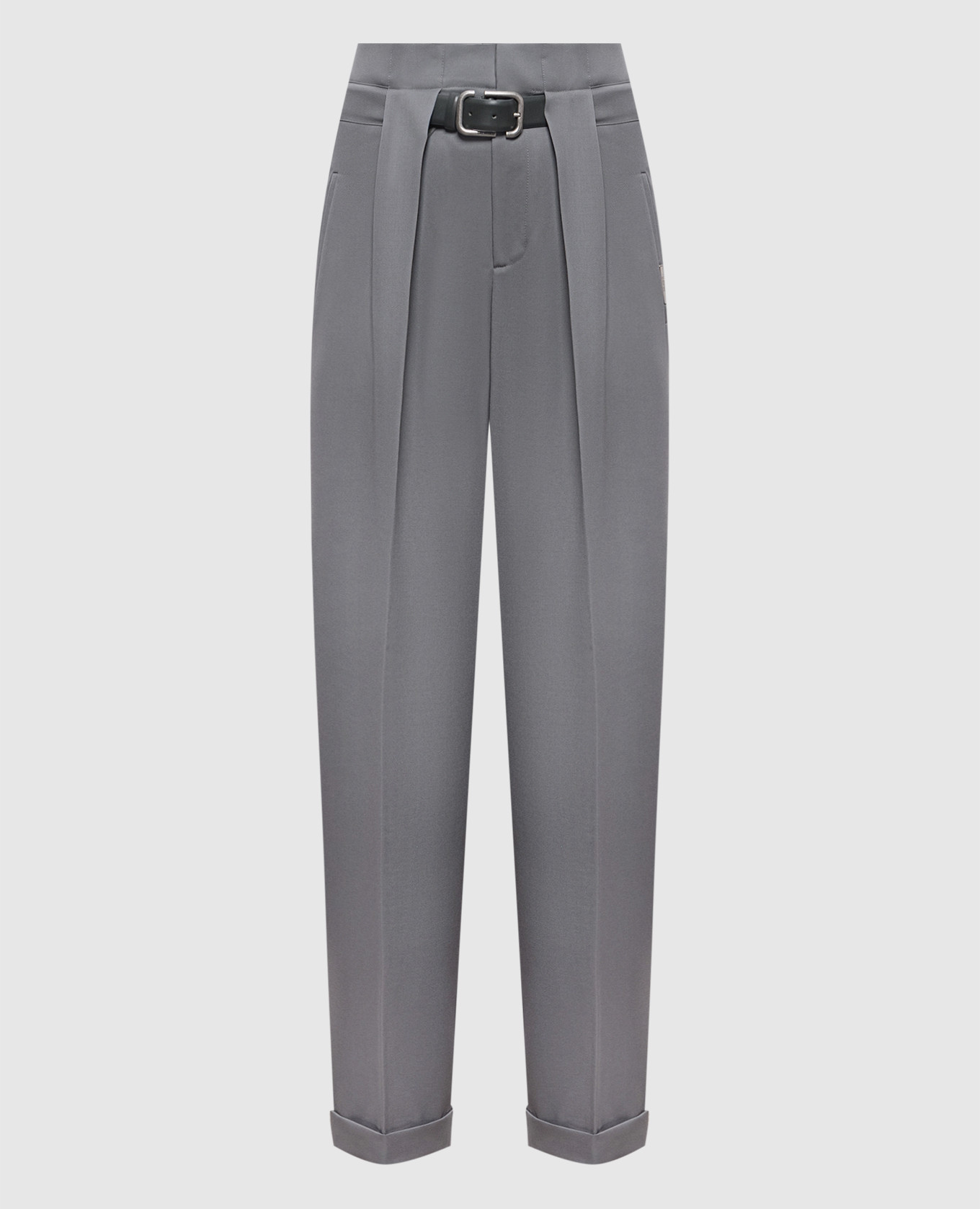 Gray wool pants
