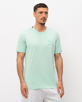Dolce&Gabbana Green t-shirt with a monogram patch G8PV1ZG7P3N