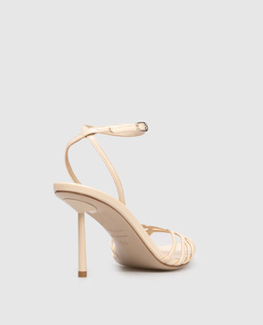Le Silla Beige leather sandals BELLA 6642A080L3PPGSL