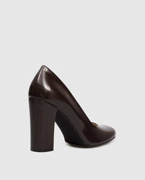 The Row Brown leather Penelope shoes F1671L604