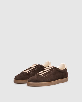 Brunello Cucinelli Brown suede sneakers MZUSGGJ336