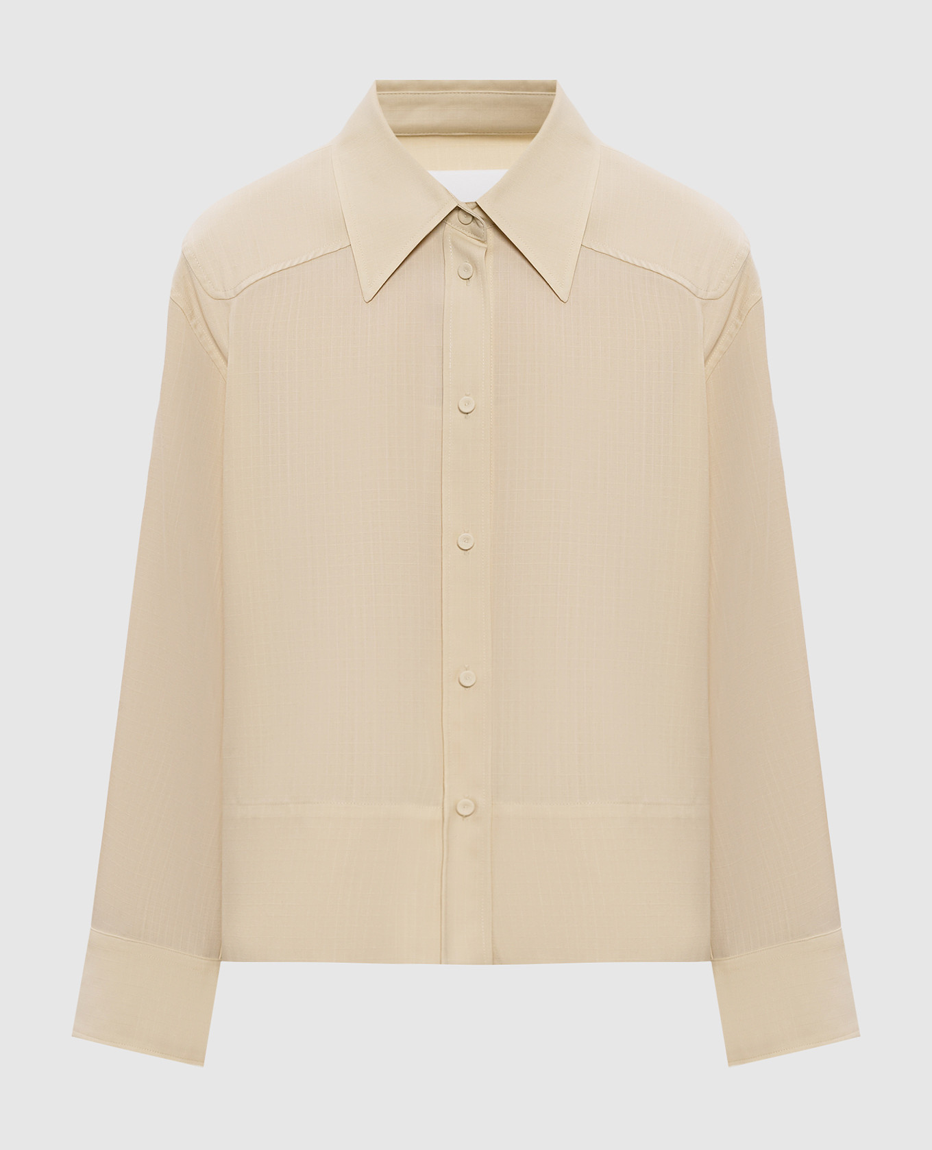 Yellow wool shirt