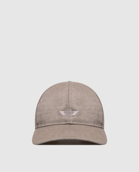 Sease Brown cap with linen AC048TN147