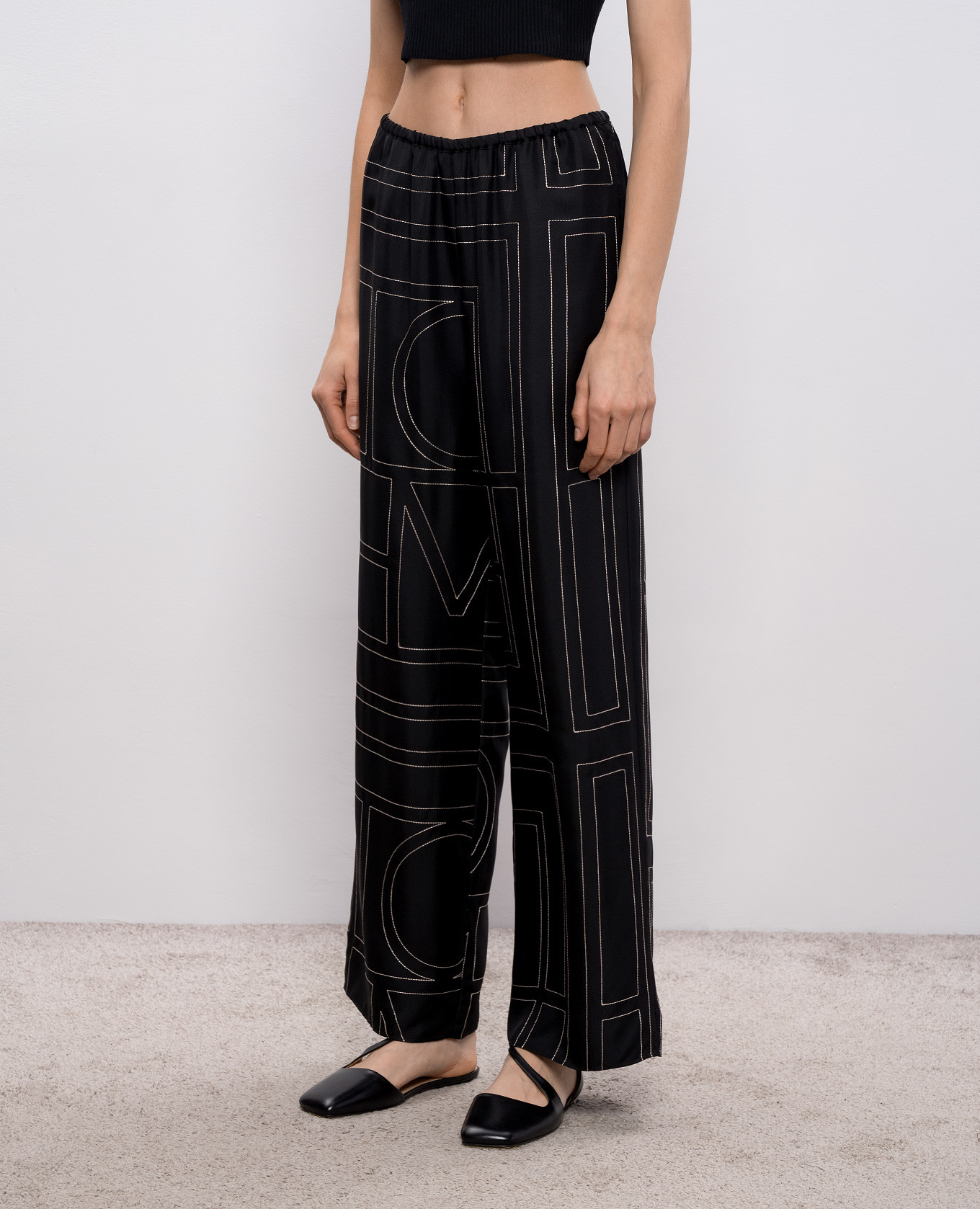 

Black silk pants Toteme