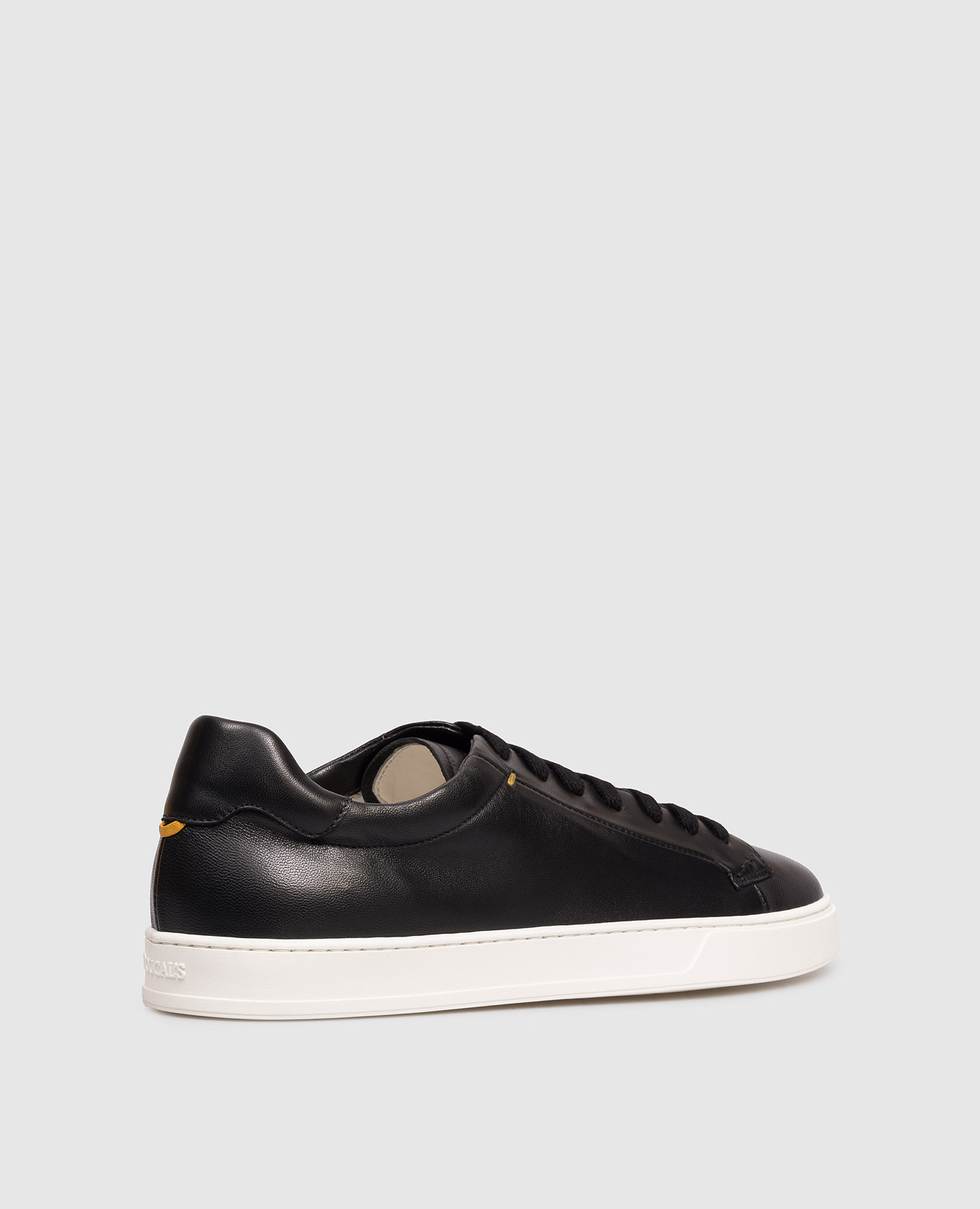 

Black leather sneakers with logo Doucal's