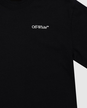 Off-White Children's black T-shirt with Diag print 44BAA002S26J009