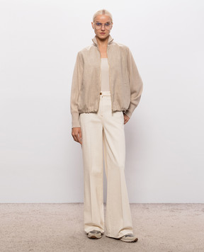 Fabiana Filippi Beige jacket with wool GCD226F220M436