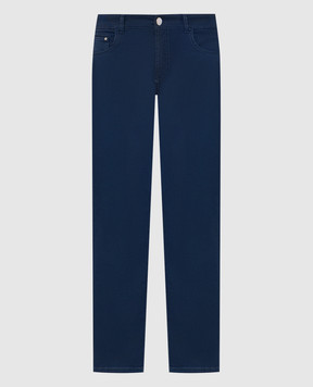 Cashmere&Whiskey Blue jeans with logo patch 1844871