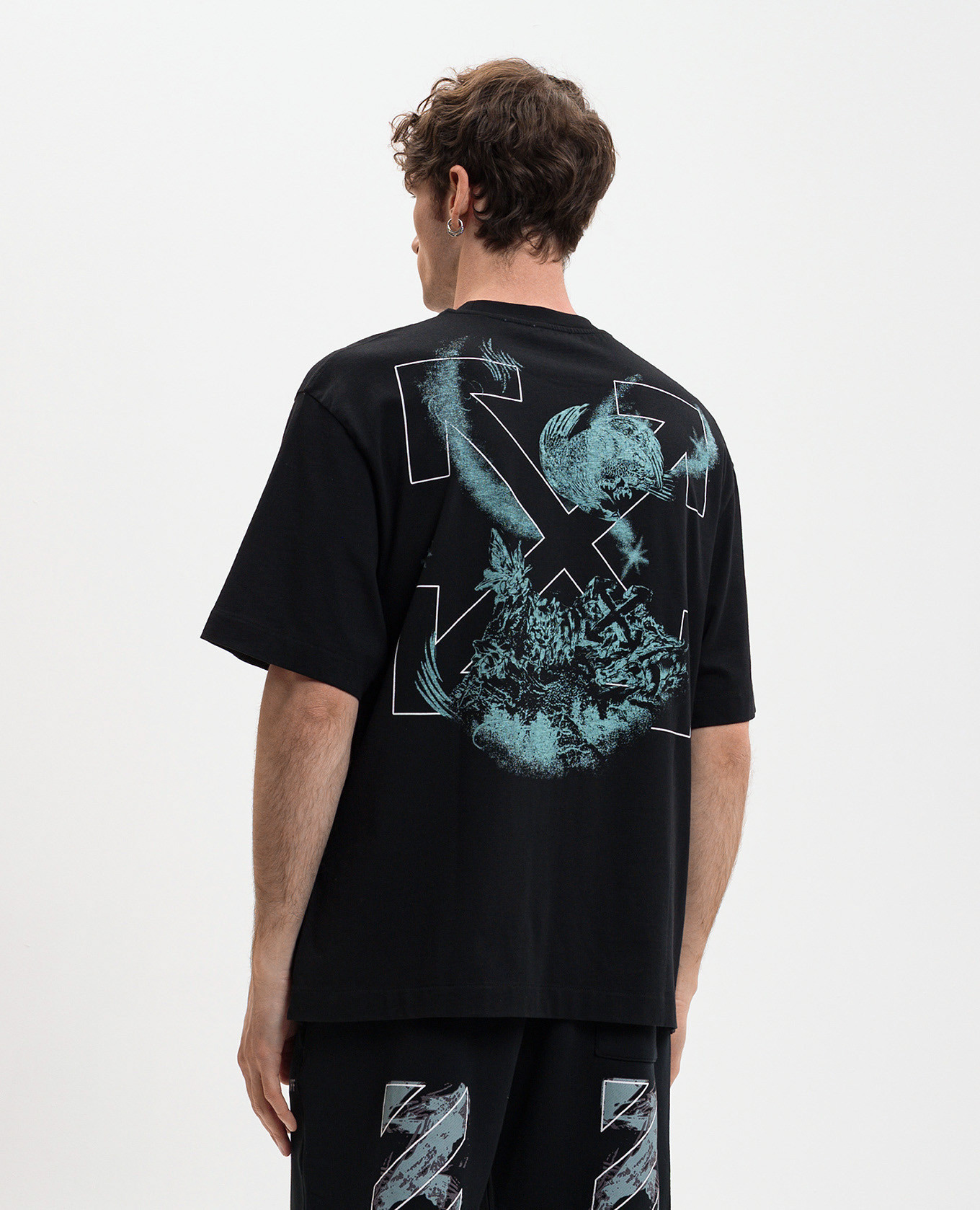 

Black T-shirt with branded print Off-White