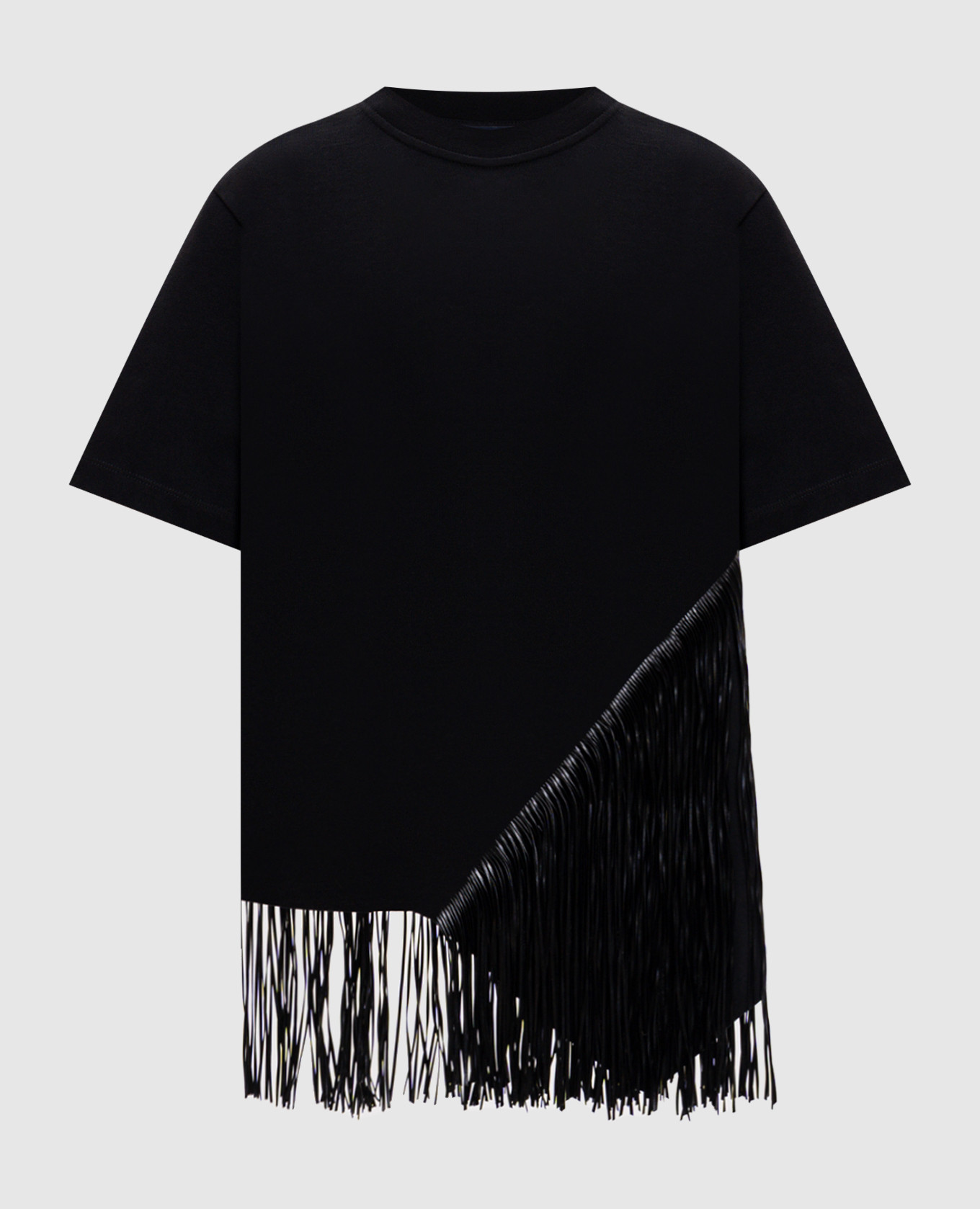 SPONDA black fringed T-shirt Max Mara Sportmax