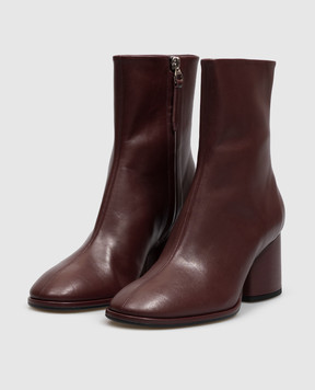 Aeyde Ayla burgundy leather ankle boots AB0601002012226
