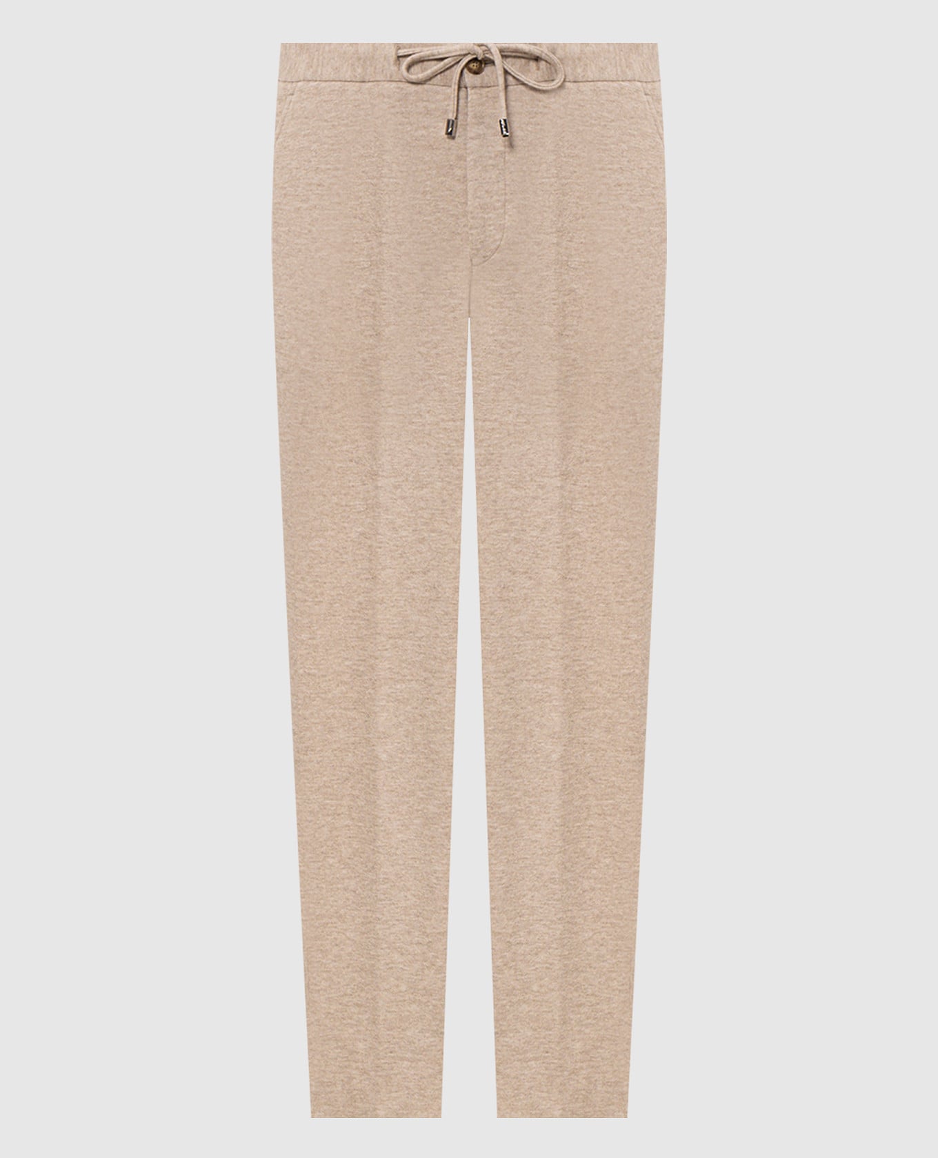Beige cashmere pants