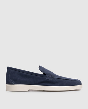 MooRER Cezanne blue suede loafers CEZANNEP5