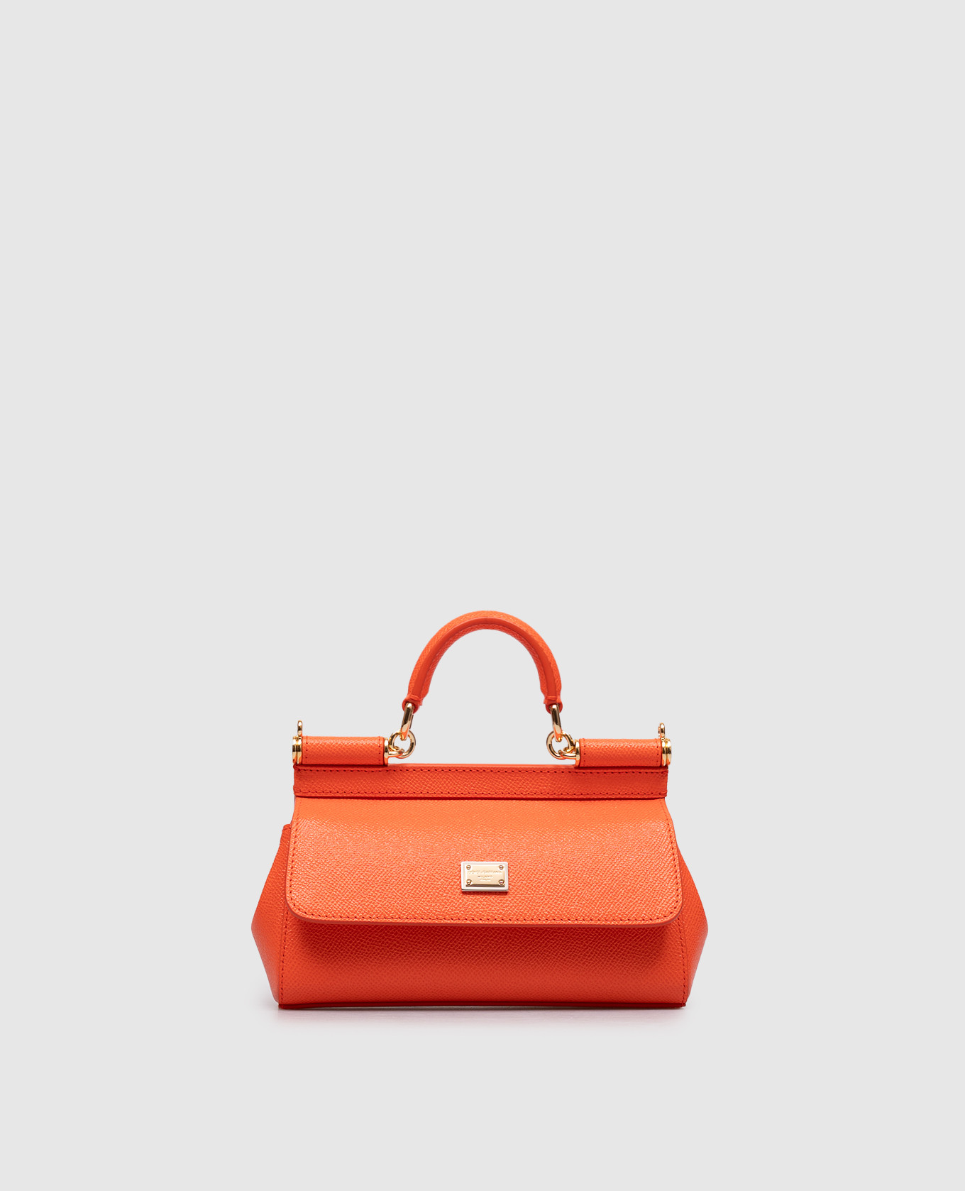 Orange Sicily leather mini bag