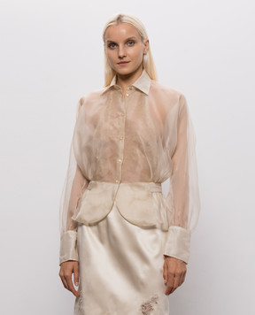 Ermanno Scervino Beige silk blouse D492K700APORG