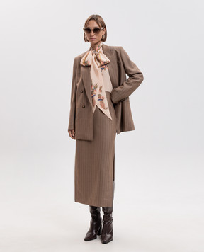 Etro Brown double-breasted wool jacket WRCA010899TJ213