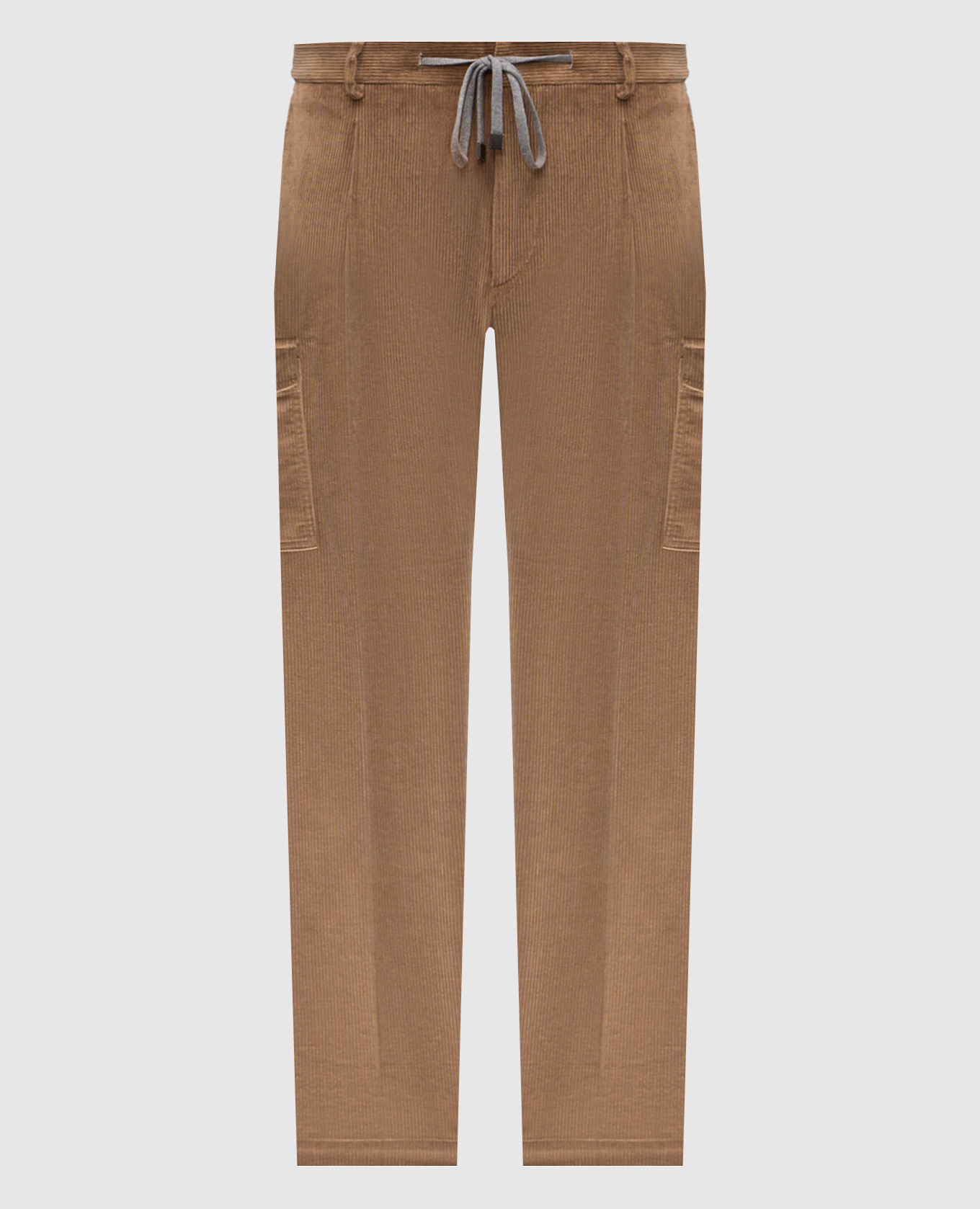 

Brown corduroy cargo pants Peserico