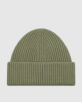 C.P. Company Children's green wool hat with glasses CQX007LHE71