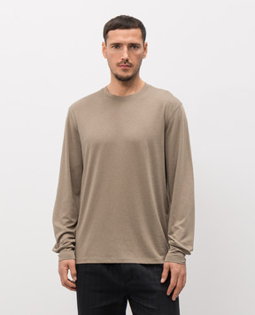 Tom Ford Khaki long sleeve shirt with monogram JCL006JMT012