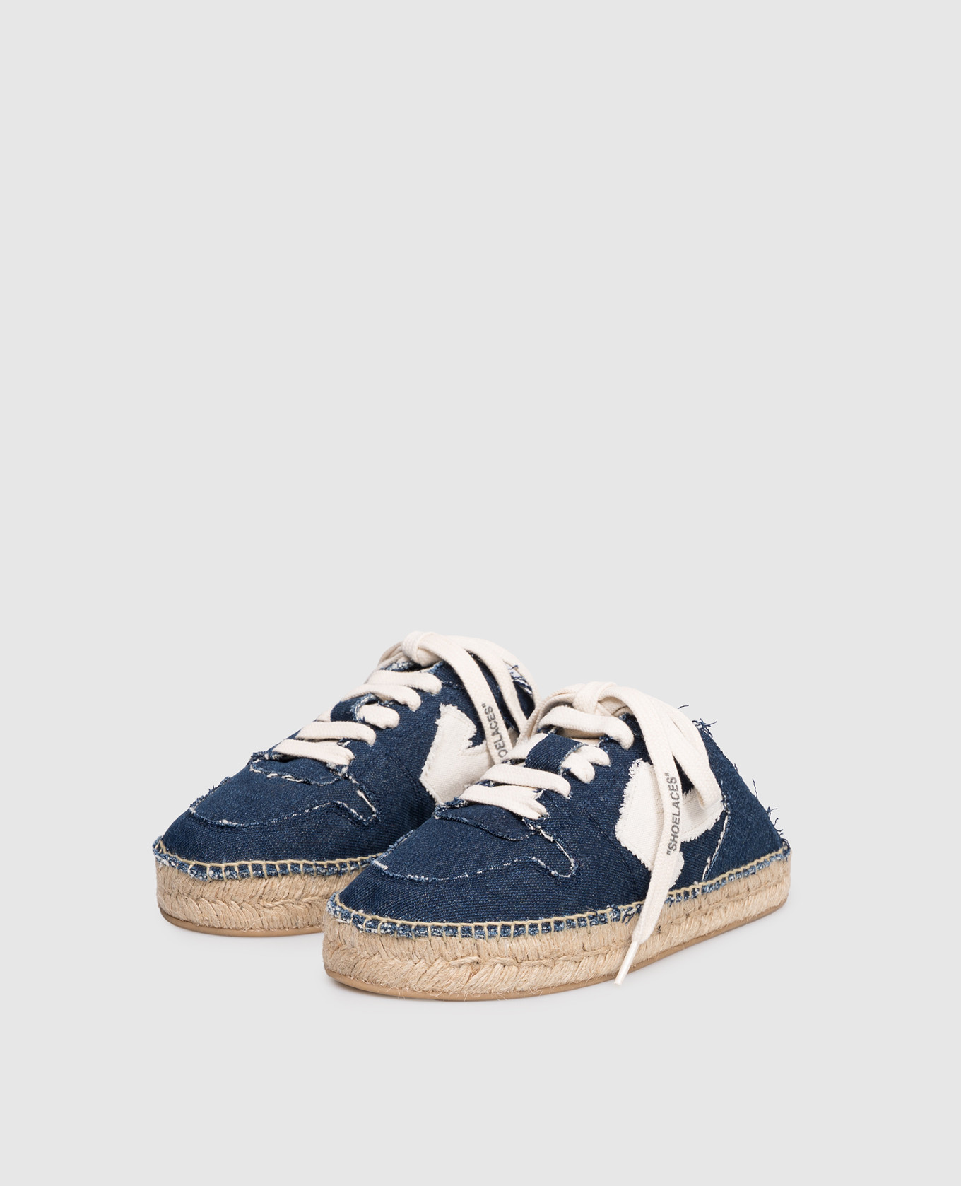 

Blue logo patch mules Off-White