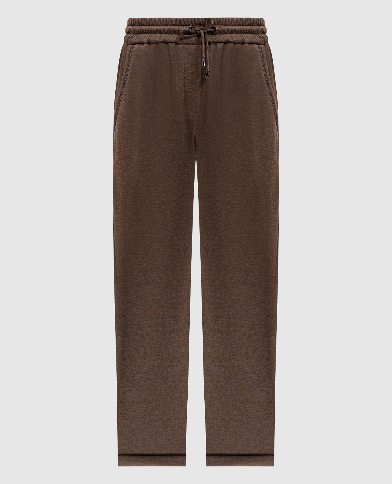 

Brown sweatpants with monil chain Brunello Cucinelli