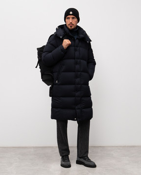 Moncler Hanoverian blue down jacket K20911C0000553333