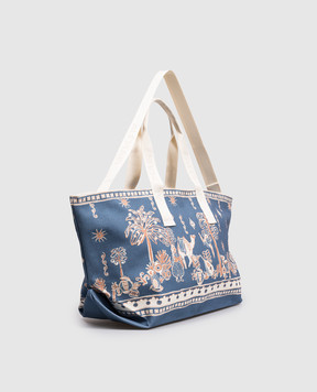 Alemais Blue Acacia patterned shopper 6546A