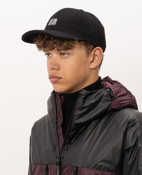 C.P. Company Black cap with wool MAC112A110781A