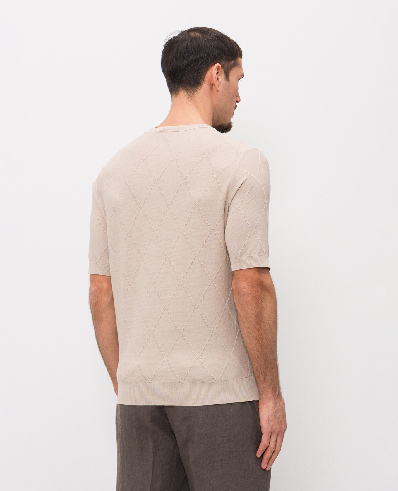 

Beige T-shirt with a pattern Peserico