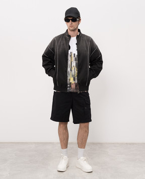 Off-White White T-shirt with branded print 44MAA027Z26J002