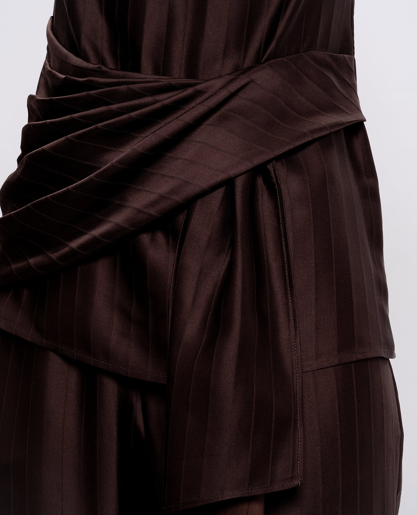 Brown FONDA top with silk Loulou de Saison 5