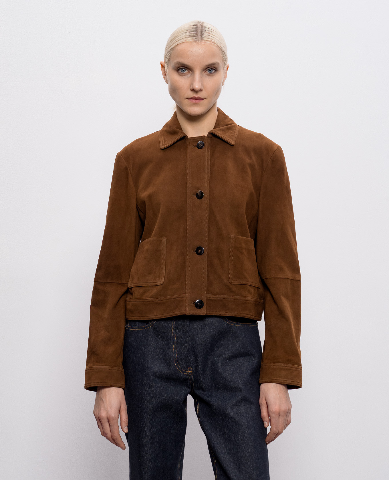 

Brown suede jacket BAIA Max Mara