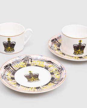 Geminiano Cozzi 1765 Porcelain tea set ENDLESS 4 pcs in a gift box JQCGP071083081083