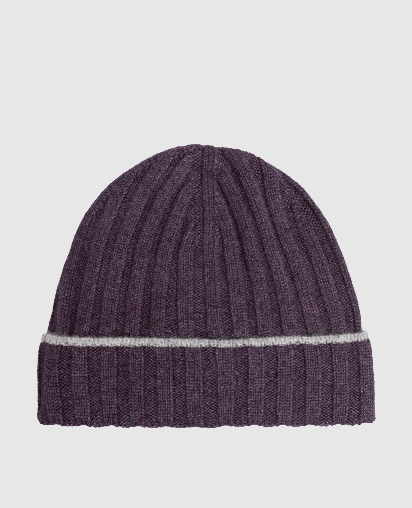 Purple cashmere hat