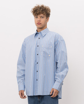 Palm Angels Blue striped shirt PAMGE004FB001