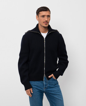 Bottega Veneta Blue cardigan with wool 862729V68M0