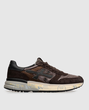 Premiata Mick brown combination sneakers with vintage effect MICK