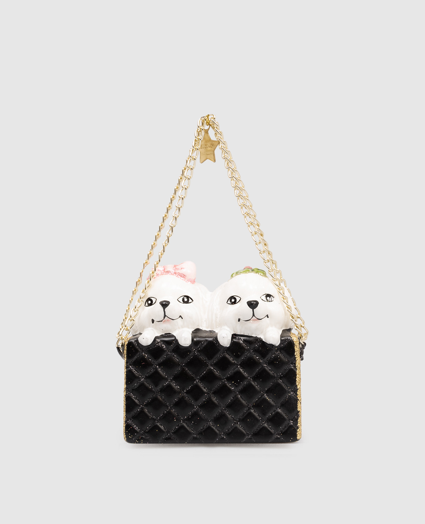 

Fashion Bag Dogs Christmas tree toy Vondels, Black