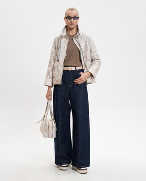 Max Mara Beige quilted down jacket MTCPISOFT MTCPISOFT