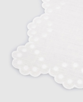 Los Encajeros Bodoques Ivory Linen Placemat PLACEMATBODOQUES