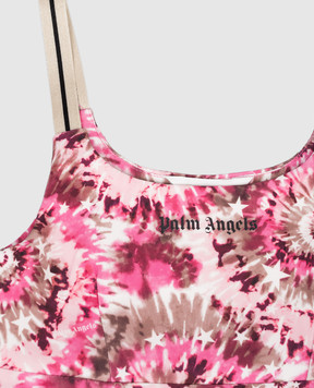 Palm Angels Children's pink tie-dye dress PGDJ001S26FAB001