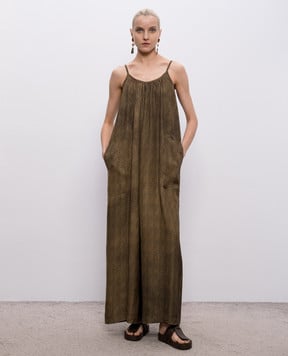 UMA WANG Brown Paul jumpsuit UW3053