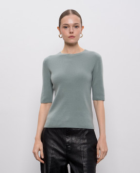 Allude Green wool and cashmere top 25517722