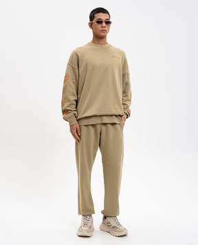 Off-White Ink Arrow khaki sweatshirt 44MBA054F5F004