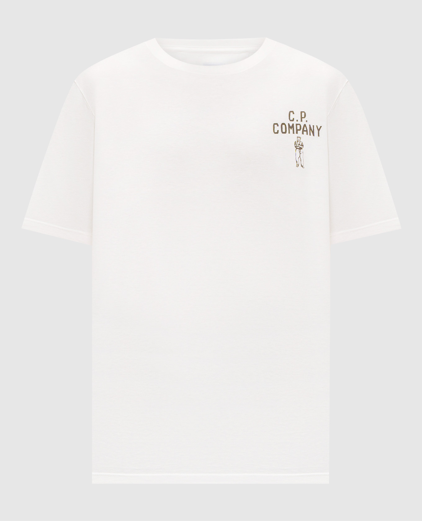 

White T-shirt with print C.P. Company