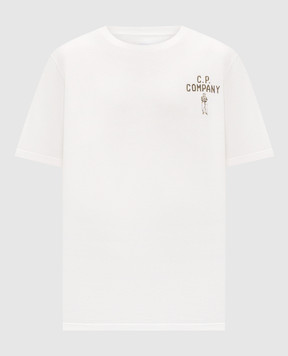 C.P. Company White T-shirt with print MTS174A110579W