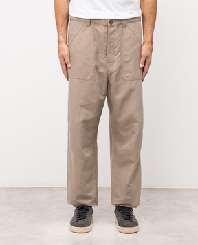 Brunello Cucinelli Beige linen pants MH255S2470