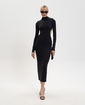 Off-White Black Meteor dress with logo 2DB56JS26JER001